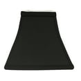 thumbnail image 1 of Slant Square Bell Hardback Lampshade with Bulb Clip, Black (with white lining), 1 of 2