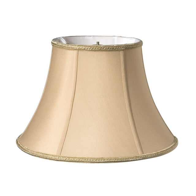Cloth & Wire Slant Transitional Bell Softback Lampshade with Washer Fitter
