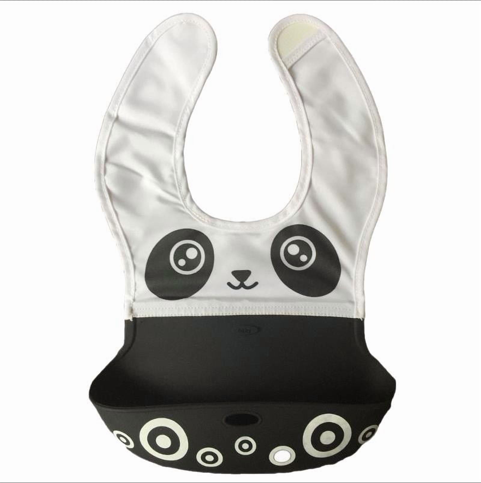 Cloth with silicone bib - Panda