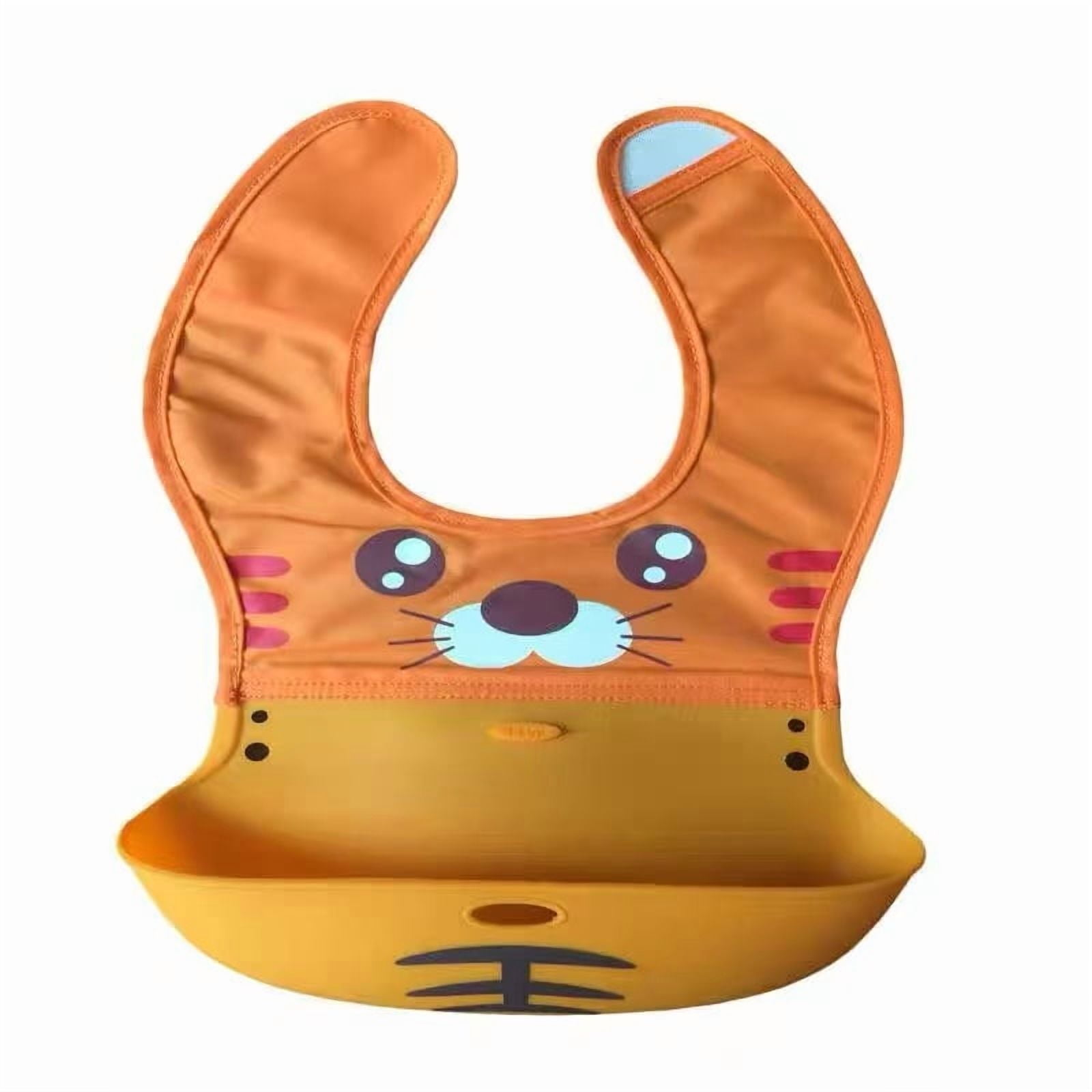 Cloth with silicone bib - Tiger