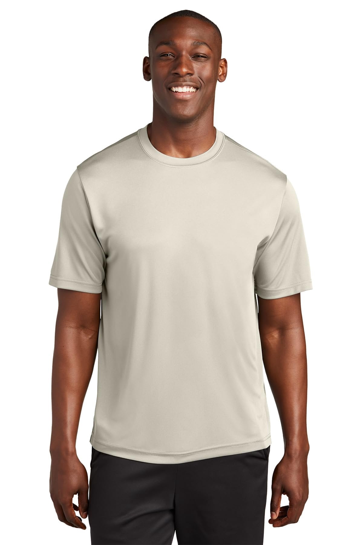 Clothe Co. Men's Dry Fit Athletic Shirt - Moisture Wicking, Loose Fit, Neon Orange, Small