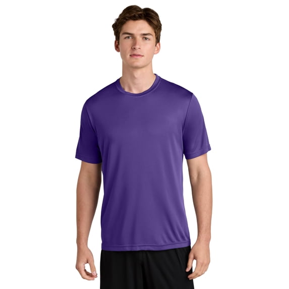 Clothe Co. Workout Shirts for Men, Dry Fit Shirts for Men, Mens Summer Shirts Available in Big & Tall, Purple, L