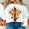 thumbnail image 1 of She is Clothed with Strength Sweatshirt, Fall for Jesus Shirt with Coquette Bow, Proverbs Faith SWEAT Sweatshirt, Autumn Thanksgiving Christian Top BO120711, 1 of 5