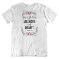 thumbnail image 1 of Clothed in Strength & Dignity Bible Verse or Proverbs 31 Woman T-Shirt for Women White, 1 of 7