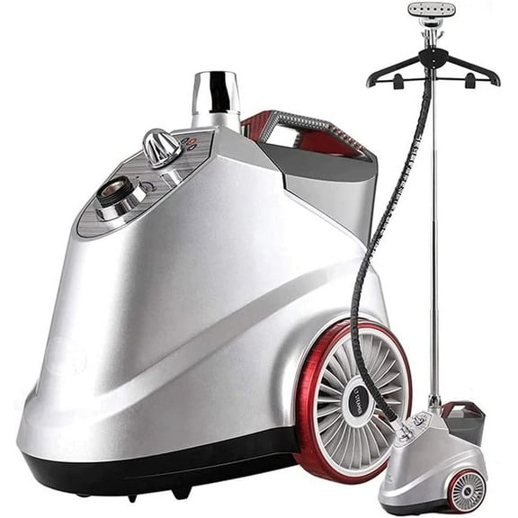 Clothes 2000W Vertical Garment Steamer, Professional Heavy Duty Clothes Steamer for Commercial,Home Handheld Clothes Steam Iron with 2L Water Tank (Silver)
