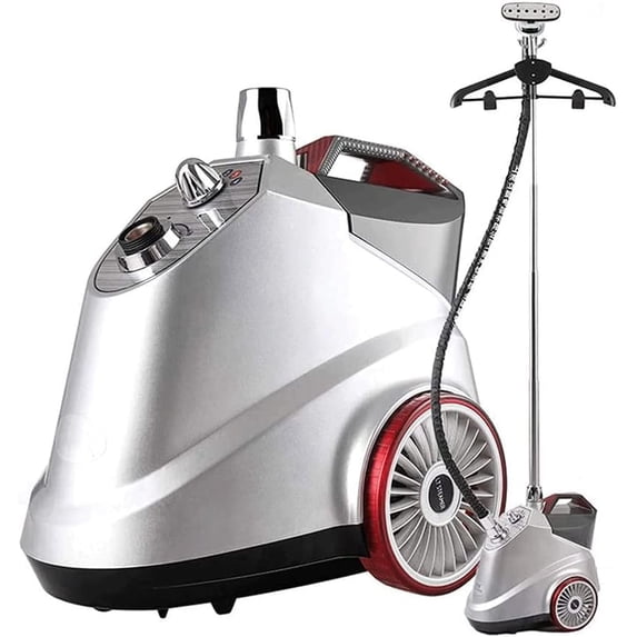 Clothes 2000W Vertical Garment Steamer, Professional Heavy Duty Clothes Steamer for Commercial,Home Handheld Clothes Steam Iron with 2L Water Tank (Silver)