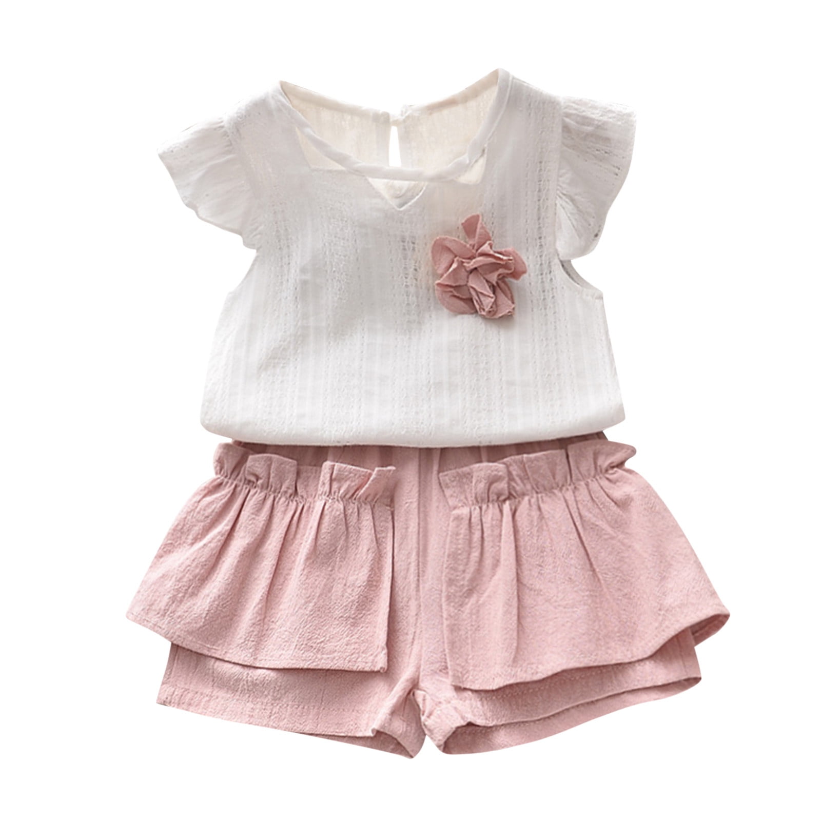 Clothes for 4 Year Old Girl Outfits Baby Princess Set T shirt