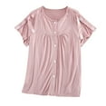 Clothes Are Easy To Put On and Take Off Short Sleeved Gown for The