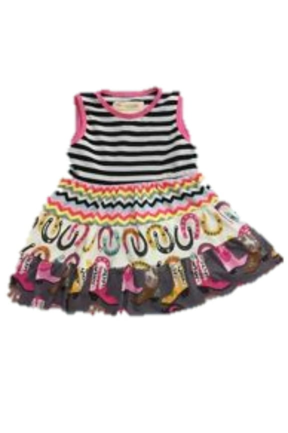 Clothes Baby Girls Toddler Kids Carnival Print Multi-Color Girls Dress