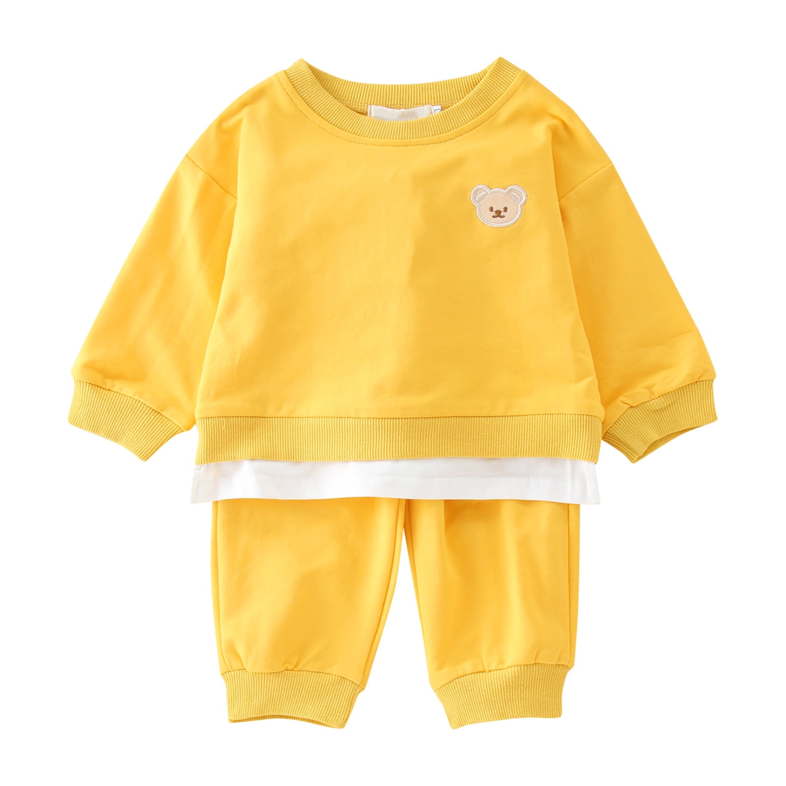 Clothes Boys Children Wear Toddler Set Sweatshirt+Pants Baby Embroidery