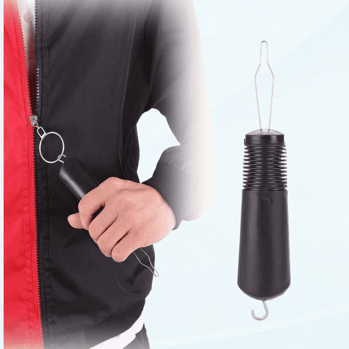 Clothes Button Hook Helper, Button Aid Puller for Jackets and Pants Zipper, Grip for Arthritis & Joint Pain Patients