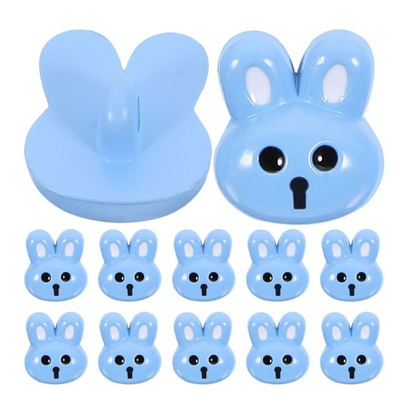 UKCOCO Rabbit Buttons for Sewing Blue 12Pcs Small Decorative Style