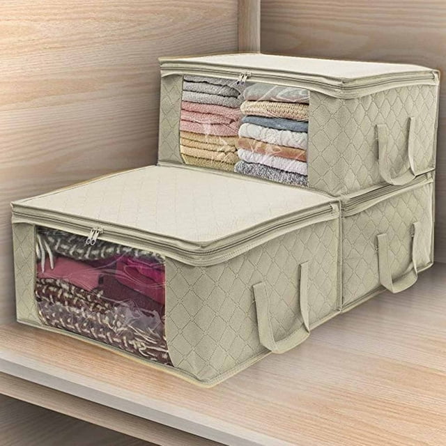 Clothes for Closet Storage under Bed Storage Bags with Zipper Comforter