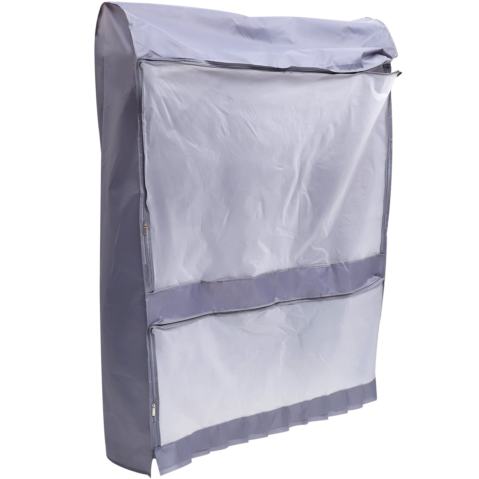 ULTNICE Grey Oxford Clothes Cover Clear Wardrobe Moisture Resistant Hanging Garment Suit Bag
