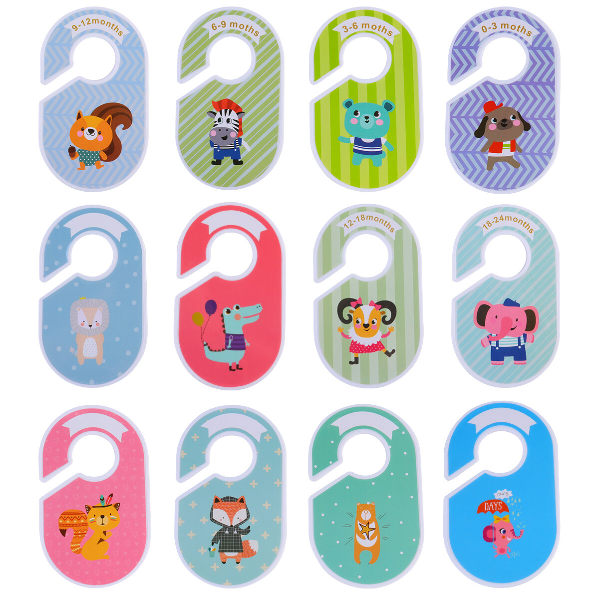 Clothes Divider 18 Pcs Clothing Size Divider Plastic Size Divider