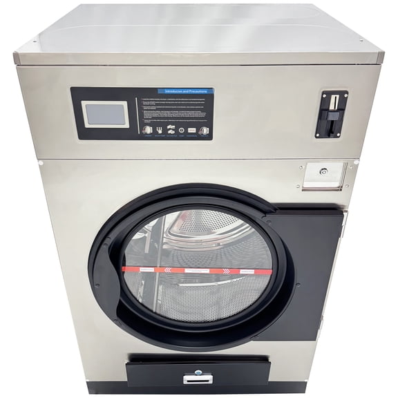 Clothes Dryer Machine Coin-Operated Commercial Industrial Fully Automatic 35LB Capacity 110V