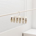 thumbnail image 1 of Clothes Drying Hanger with 12 Clips, Stackable Laundry Drying Rack, Multifunctional Clothes Drying Rack, Foldable Clothes Drying Rack with 12 Drying Clips, 1 of 5