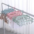 thumbnail image 1 of Clothes Drying Hanger with 32 Clips, Foldable Hanging Drying Rack for Clothes Underwear Socks, 1 of 7