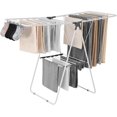 thumbnail image 1 of Clothes Drying Rack, 2-Tier Foldable Laundry Dryer Rack with Sock Clips & 21 Drying Rods, Metal Height Adjustable, 1 of 5