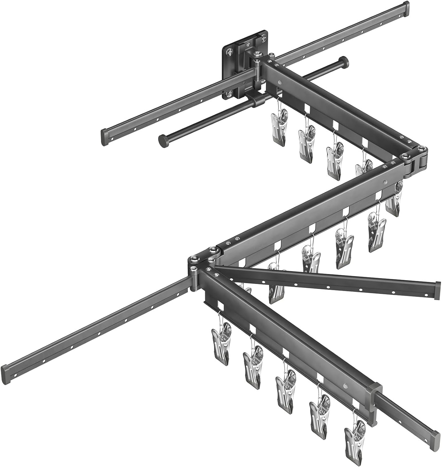 Clothes Drying Rack,2025 New Upgraded Laundry Drying Rack, Sturdy Wall ...