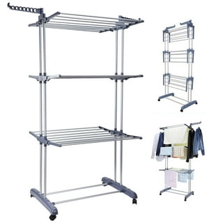 vidaXL 3-Tier Storage Rack over Laundry Machine Silver 27.2 x11