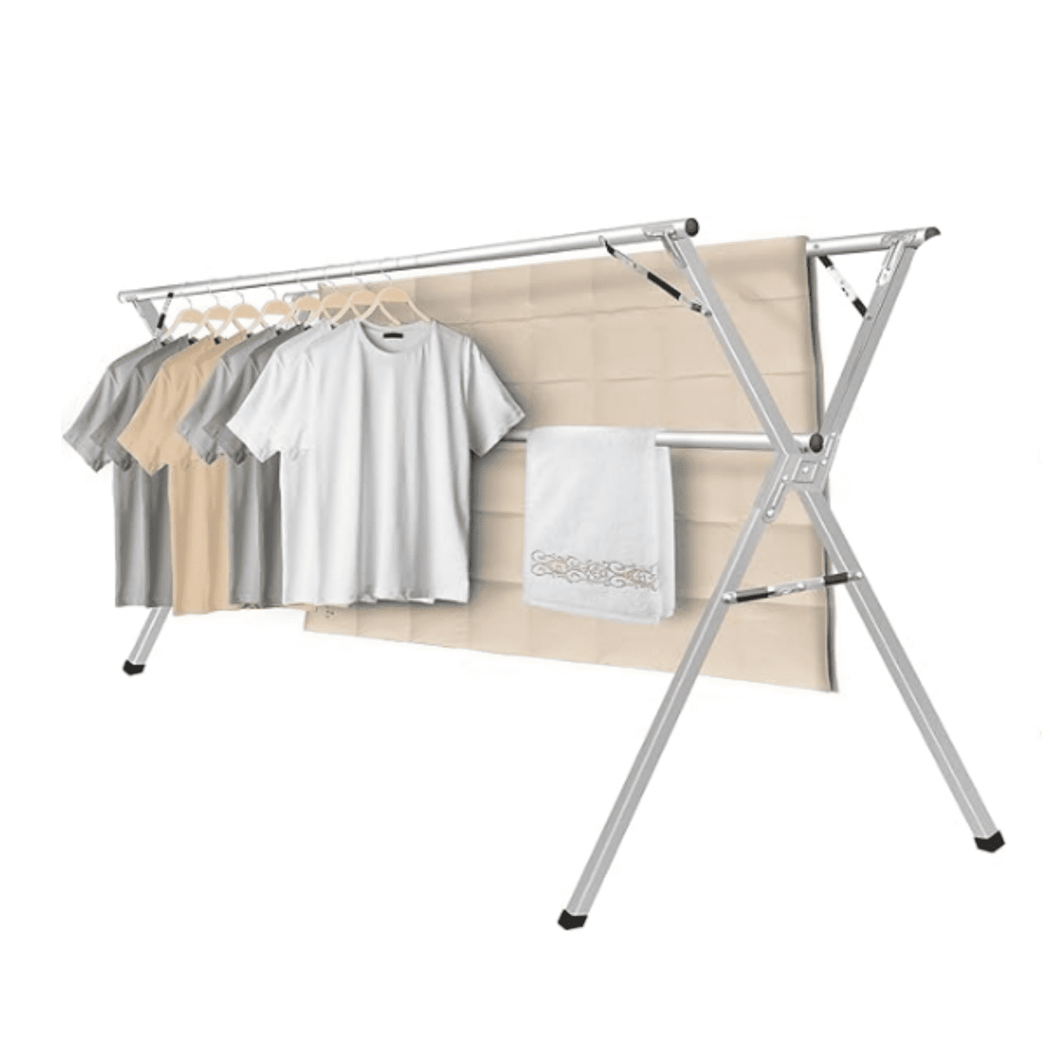 Clothes Drying Rack, 79 inches Laundry Drying Rack Clothing Foldable ...