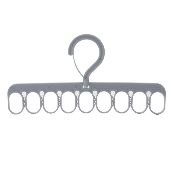 Clothes Drying Rack 8 Clips 9 Rings Space Saving Laundry Drying Racks Windproof Socks and Underwear Hanger