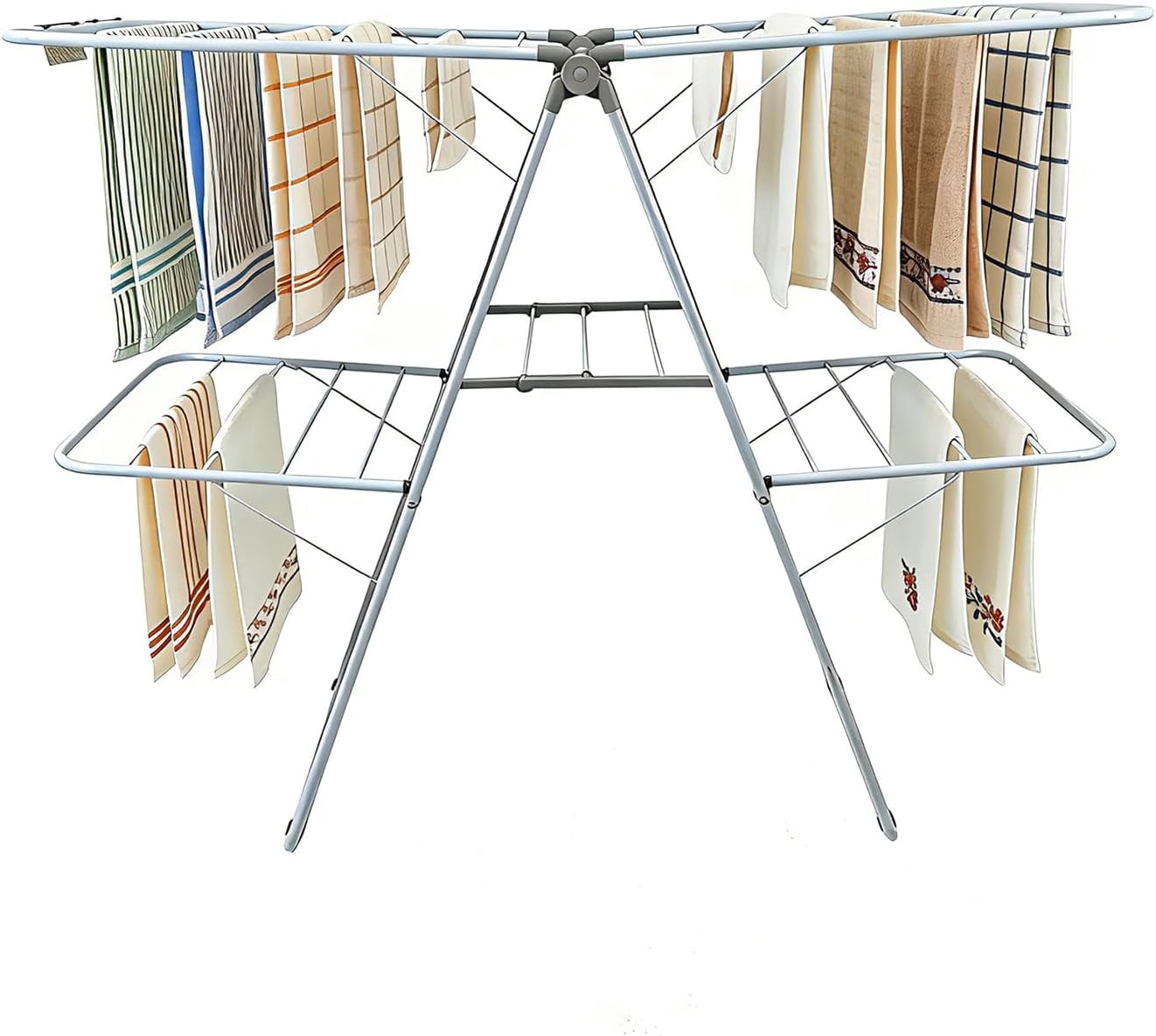 Clothes Drying Rack, Foldable 2-Level Laundry Racks for Drying Clothes ...