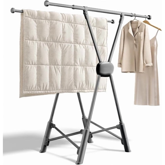 Clothes Drying Rack Heavy Duty Clothing Racks Foldable Laundry Rack Two ...