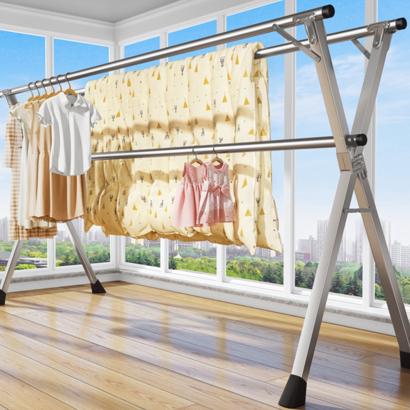 Free standing outdoor clothes drying rack hotsell