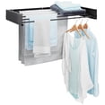 thumbnail image 1 of Clothes Drying Rack, KK KINGRACK Wall Mounted Drying Rack, Retractable Folding Laundry Rack, 5 Staggered Hanging Rods, Black, 1 of 9