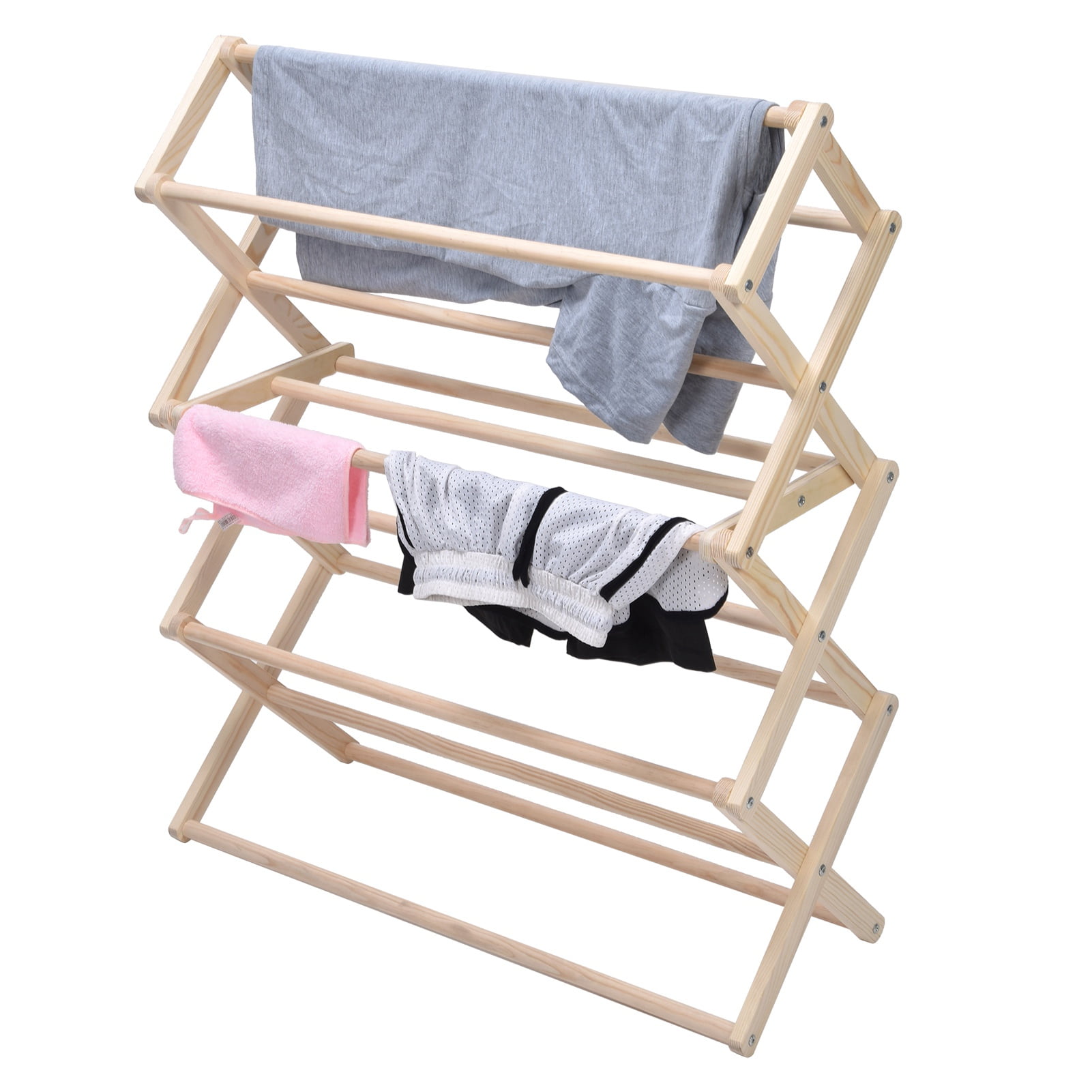 Clothes Drying Rack, Laundry Dryer Wooden HandCrafted Durable Garment