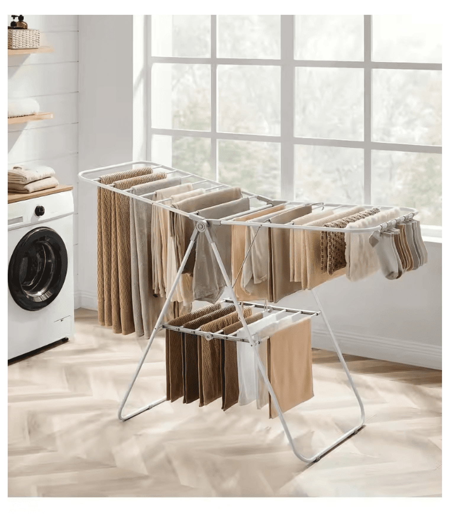Wire Laundry Rack Clothes Drying Rack / Metal Laundry Rack, White - Walmart.com