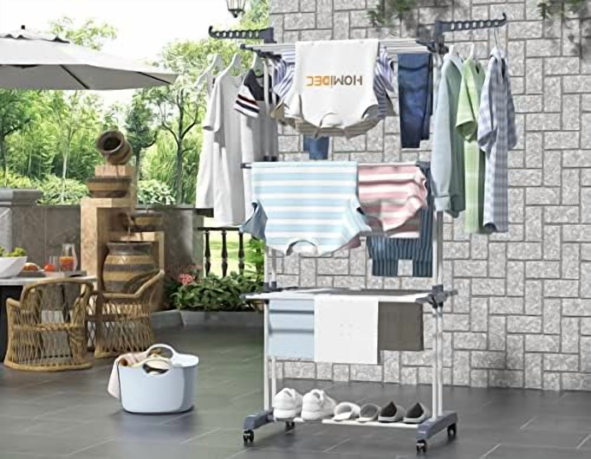 Clothes Drying Rack, Oversized 4-Tier(67.7