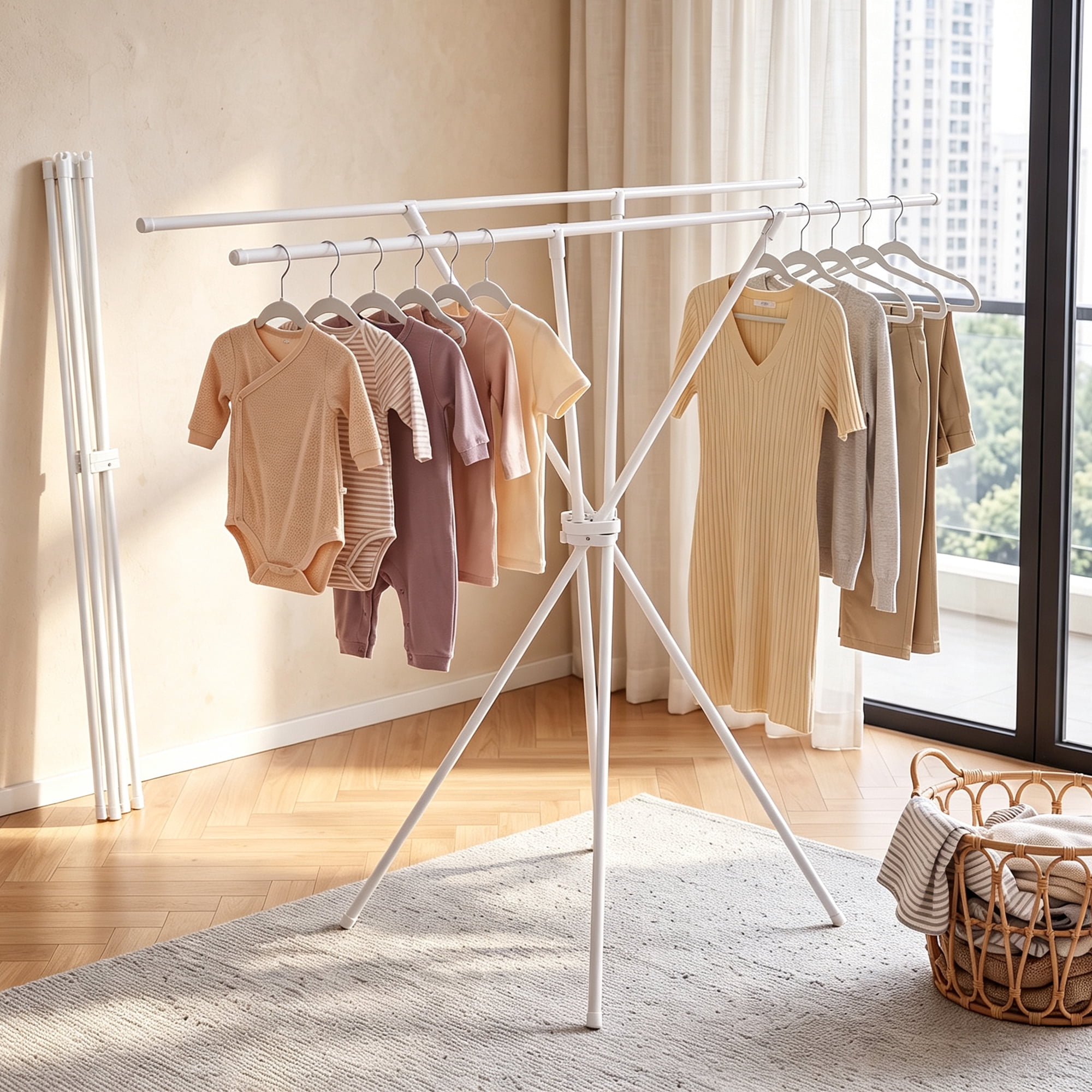 Spanspace Folding Clothes Drying Rack, 53