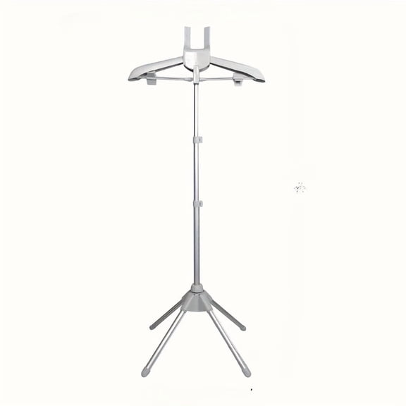 Clothes Drying Rack with Hanger, Adjustable Telescopic Garment Stand, Foldable