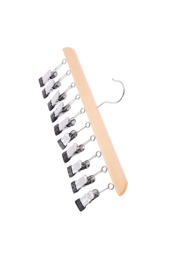 EXHUMKY Versatile Clothes Drying Rack with 10 Clips for Socks Bras Scarves and Hats