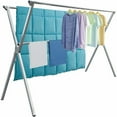 Clothes Drying Racks Outdoor, 80 Inches Updated Version,Stainless Steel