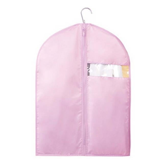 Clothes Dust Proof Storage Reusable Travel Cloth Garment Suit Bag, Pink