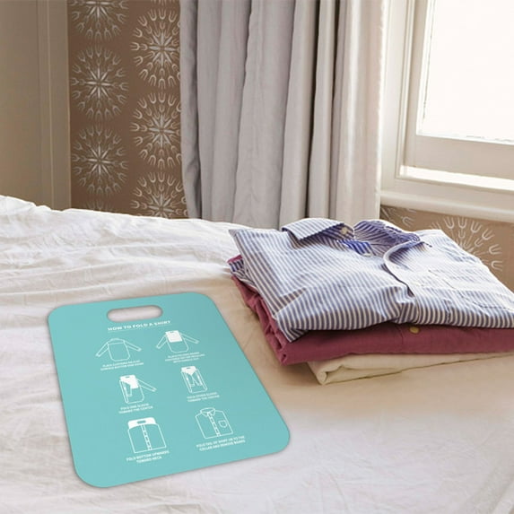 Clothes Folding Board Portable Shirt Laundry Organizer Quick Flip Space Saving Compact Travel Wardrobe Drawer Tool for Home Adult Easy Use