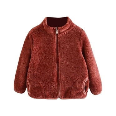 Clothes For Girls Kids Fall Jacket Girls' Outerwear Jackets Kids Soft Fleece Zip up Hoodie with Pockets Coats For Girls 3-4 Years