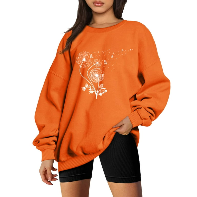 Hoodless pullover sweatshirts top