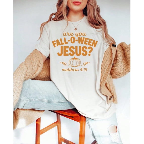 Clothes For WomenRetro Fall Religious TShirt, Are You Fall-O-Ween Jesus, Womens Christian Shirt, Follow Jesus TShirt, Bible Matthew TShirt