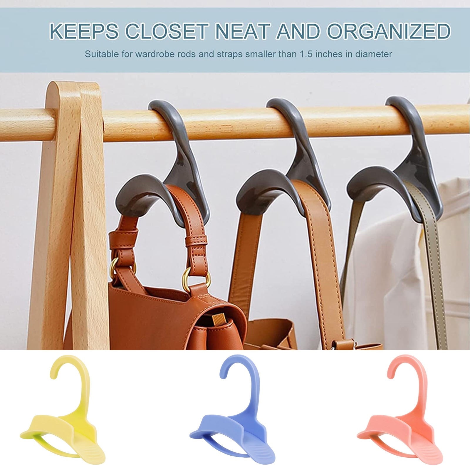 Upra 10-Pack Space Saving Plastic Hangers - Non-Slip, Multi-Layer Design For Shirts, Pants & Jackets