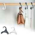thumbnail image 1 of Clothes Hanger, Bearing Capacity 3kg, Space Saving Closet Organizers And Bag Storage Hook Multifunctional Handbag Crossbody Bag Deformation Hanger Wardrobe, 1 of 1
