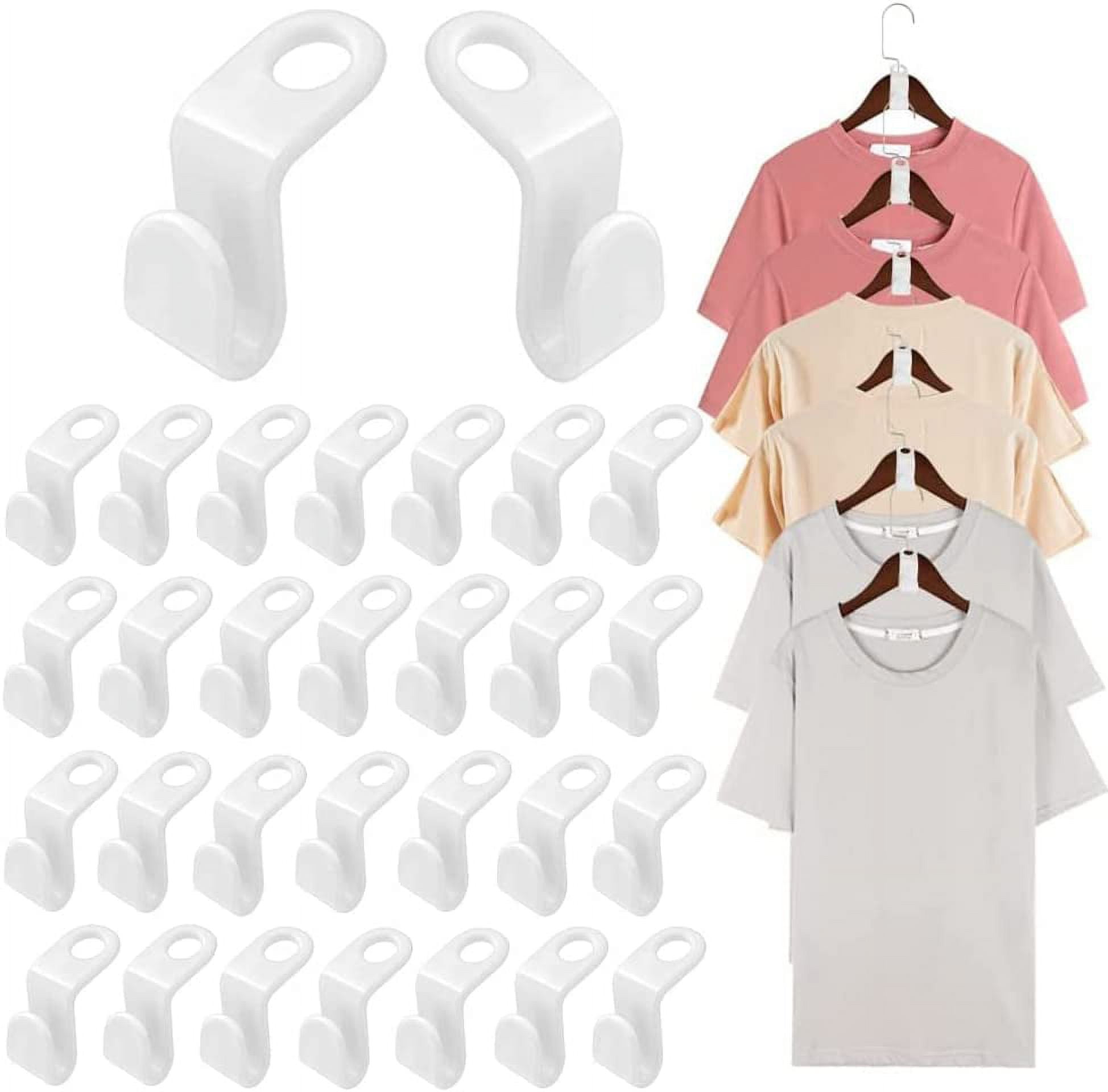 Clothes Hanger Connector Hooks, 30 Pcs Space Saving Cascading Clothes