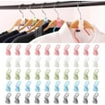thumbnail image 1 of Clothes Hanger Connector Hooks, 50 Pcs coat Hanger Hooks,Space Saver Hangers, Space Saving for Garderobe/Closet, Connectors Stackable Hanger for Wardrobe Cabinets Clothes Organiser (Multi-color), 1 of 5