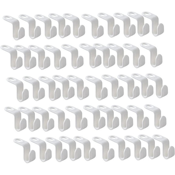 Clothes Hanger Connector Hooks,Hanger Extender Clips,Closet Hanger Wonder Space Saver Magic Extension Hook Clothing Rack 50pcs