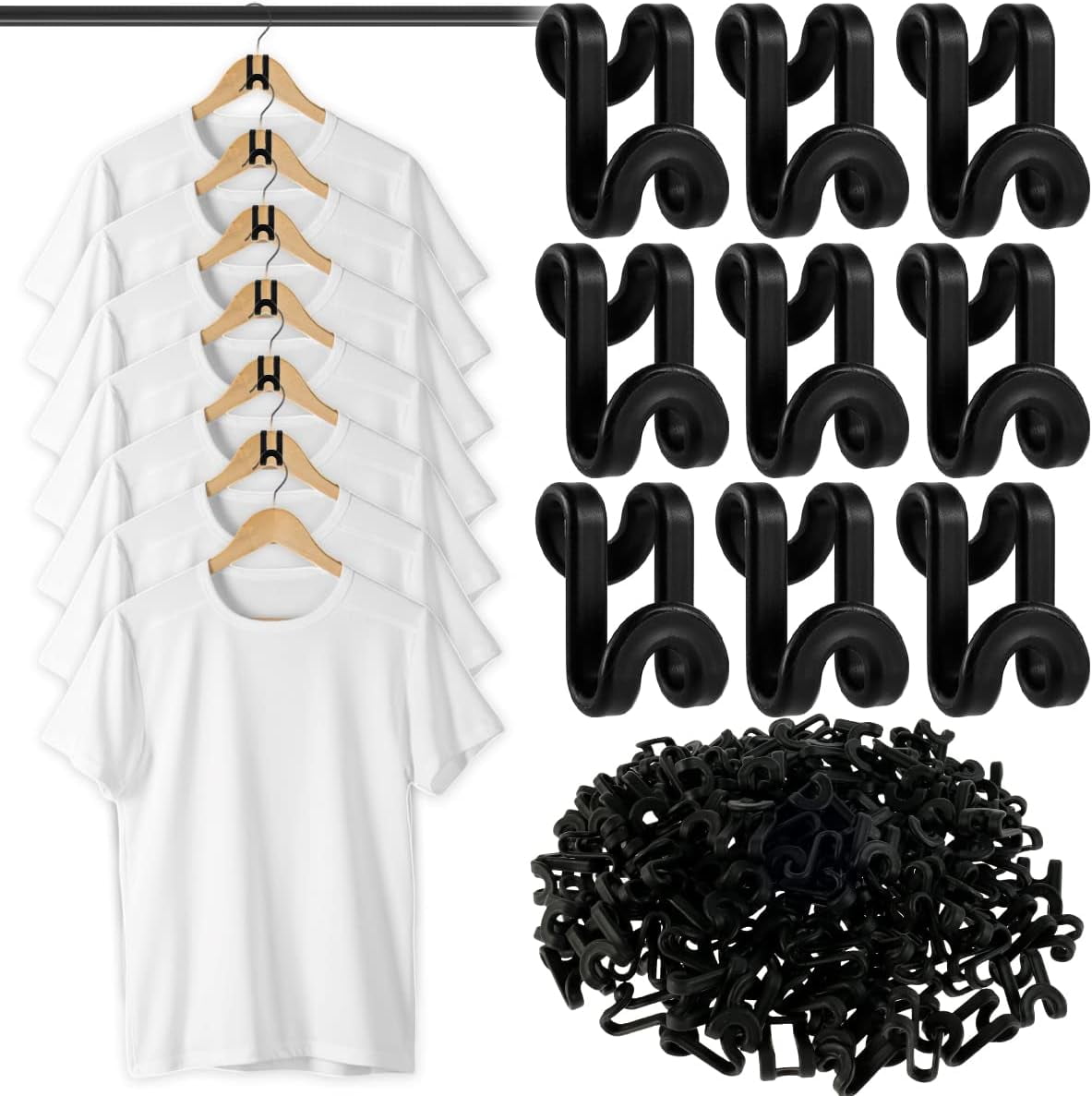 Clothes Hanger Connector Hooks S Shaped Hanger Hooks Connector Space