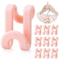 thumbnail image 1 of Clothes Hanger Connectors - 60 Pcs Multi-Level Cascading Hooks, Heavy Duty Plastic Mini Hooks for Space Saver Closet Organizer, 1 of 7